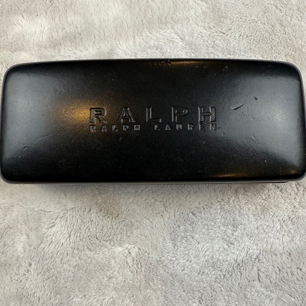 Ralph Lauren Black Hard Shell Clamshell Glasses‎ Spectacles Case Protective